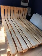 Steigerhouten bedframe- 160x200 Tweepersoons, Ophalen, Bruin, Steigerhout, Tweepersoons