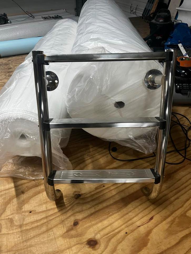 RVS Zwemtrap - Bootladder, Watersport en Boten, Accessoires en Onderhoud, Gebruikt, Overige typen, Ophalen of Verzenden