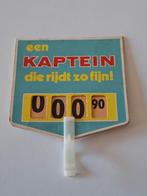 Kaptein Mobylette prijskaartje voor bromfiets, Ophalen of Verzenden, Zo goed als nieuw, Reclamebord