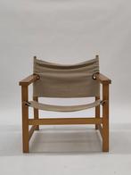 Vintage Scandinavische fauteuil Dio Hyllinge Mobler stoel, Huis en Inrichting, Fauteuils, Ophalen, Hout, Gebruikt, .