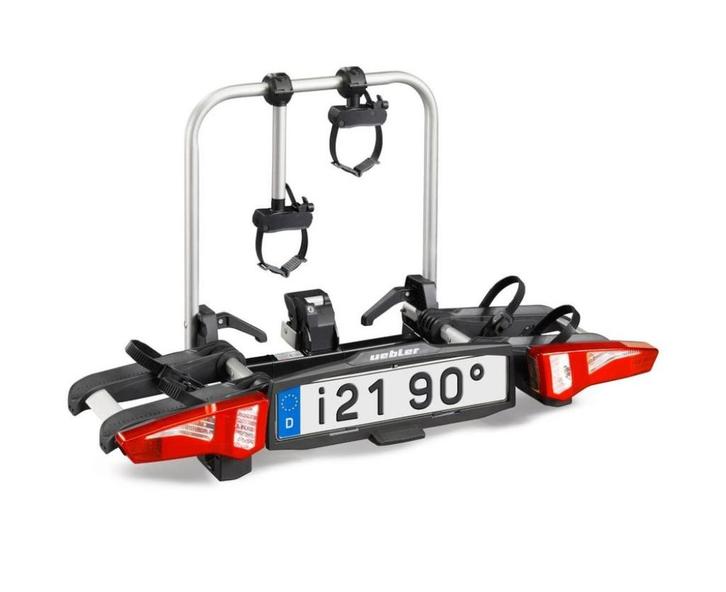 Uebler i21 - 90Gr. Kantelbaar - 2 x Ebike - Goedkoopste, Auto diversen, Fietsendragers, Nieuw, Trekhaakdrager, 2 fietsen, Brede banden