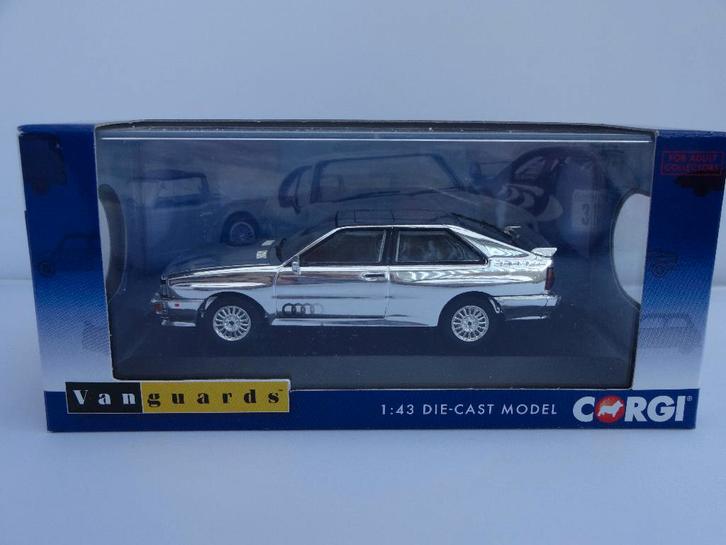 OPRUIMING: Audi Quattro 1990 Chrome VA12902 VANGUARDS 1/43, Hobby en Vrije tijd, Modelauto's | 1:43, Nieuw, Auto, Vanguards, Ophalen of Verzenden