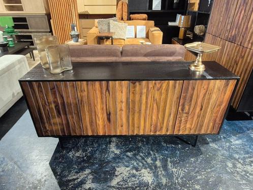 Dressoir Alexander Sheesham hout Showmodel Korting!, Huis en Inrichting, Kasten | Dressoirs, Nieuw, 150 tot 200 cm, 25 tot 50 cm