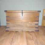 Mooie grote massief antiek houten dekenkist., Ophalen, Gebruikt, 50 tot 100 cm, Minder dan 50 cm