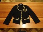 MARCCAIN zwart jasje met goud afgezet en embleem, Zwart, Maat 42/44 (L), Ophalen of Verzenden, Zo goed als nieuw