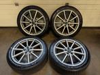 Audi A6 velgen met zomerbanden 255-40-19 8,5j x 19 et43 5x11, Auto-onderdelen, Banden en Velgen, 19 inch, Gebruikt, 255 mm, Banden en Velgen