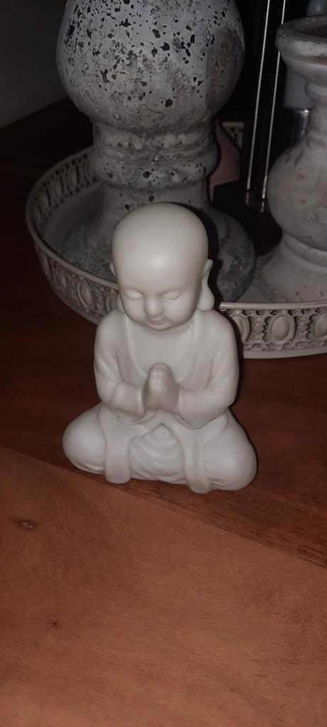 Lichtgevende buddha op batterij., Huis en Inrichting, Woonaccessoires | Boeddhabeelden, Gebruikt, Ophalen of Verzenden