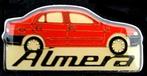Nissan Almera pin rood, Verzenden, Nieuw, Transport, Speldje of Pin
