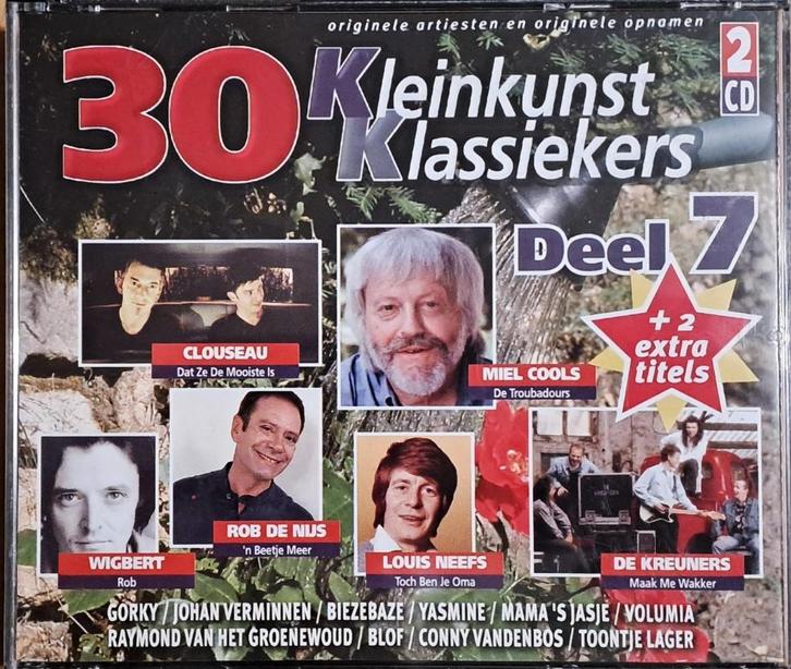 30 Originele KLEINKUNST KLASSIEKERS , Deel 7 ( 2x CD 2005 ), Cd's en Dvd's, Cd's | Nederlandstalig, Zo goed als nieuw, Levenslied of Smartlap