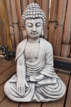 Zittende Boeddha 34x34x15 cm, Tuin en Terras, Tuinbeelden, Nieuw, Overige typen, Beton, Ophalen