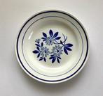 Gien Ceres etagère presenteer schaal op voet faience blauw