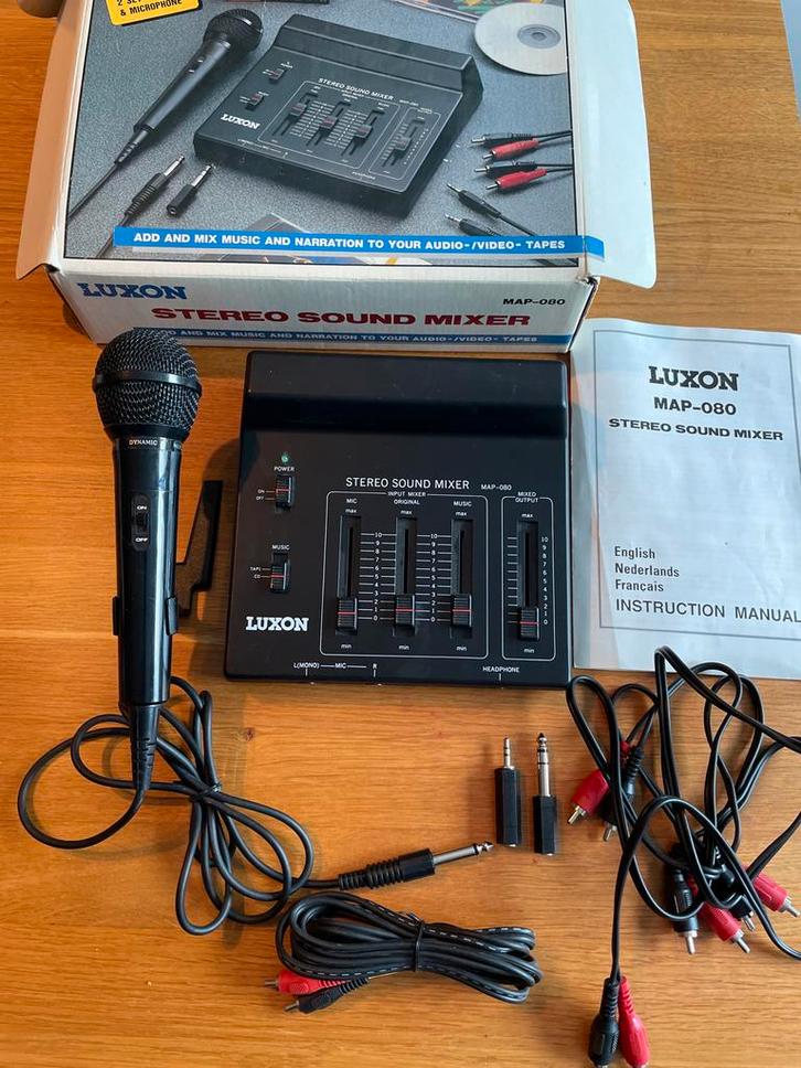 Luxon Stereo Sound Mixer MAP-080, Muziek en Instrumenten, Mengpanelen, Gebruikt, Minder dan 5 kanalen, Microfooningang, Ophalen of Verzenden