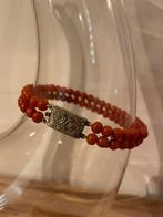 Bloedkoraal Armband 14K Goud, Ophalen, Gebruikt, Met bedels of kralen, Rood