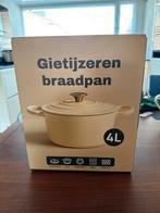 Gietijzeren braadpan 4L - Nieuw, Ophalen of Verzenden, Zo goed als nieuw, Koekenpan of Braadpan, Gietijzer