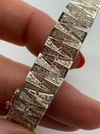X29 Prachtige zilveren filigrain armband, Sieraden, Tassen en Uiterlijk, Antieke sieraden, Ophalen of Verzenden, Zilver, Armband