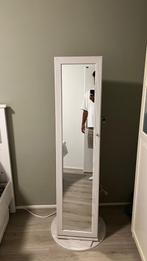 Standing mirror with hidden storage + 360 rotation function, Huis en Inrichting, Ophalen, Zo goed als nieuw, Rechthoekig, Minder dan 100 cm