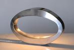 ✅ DESIGN TAFELLAMP MASSIVE BERIO Elips aluminium, Modern Design, Ophalen of Verzenden, Zo goed als nieuw, Minder dan 50 cm