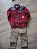 Overhemd blouse 128 sturdy ruit stoer houthakkersblouse, Gebruikt, Overhemd of Blouse, Sturdy, Ophalen of Verzenden