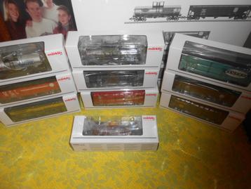 Märklin 45642, 10 delige goederen wagen set USA, Amerika beschikbaar voor biedingen