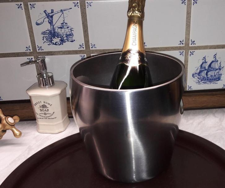 ***LUXE ALESSI CHAMPAGNE/WIJNKOELER ***, Huis en Inrichting, Overige Huis en Inrichting, Nieuw, Ophalen of Verzenden
