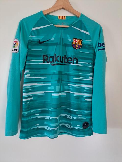 Keepersshirt FC Barcelona kids XL 158-170, Sport en Fitness, Voetbal, Zo goed als nieuw, Shirt, Maat XS of kleiner, Ophalen of Verzenden