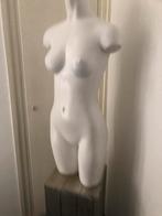 Paspop , torso , mannequin  kleur: glimmend wit, Hobby en Vrije tijd, Naaien en Fournituren, Ophalen, Gebruikt, Paspop