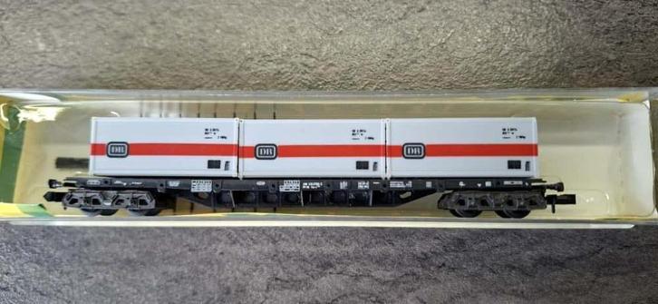 Minitrix Container wagen 3511 in Ovp., Hobby en Vrije tijd, Modeltreinen | N-Spoor, Zo goed als nieuw, Wagon, Gelijkstroom, Trix