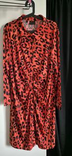 Nieuw Lava/Oranje Panterprint jurk met ruches - Maat 52/54, Kleding | Dames, Grote Maten, Bonprix, Jurk, Nieuw, Oranje