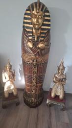 Sarcofaag met bewakers en bijpassende kastje, Huis en Inrichting, Woonaccessoires | Boeddhabeelden, Ophalen of Verzenden, Zo goed als nieuw