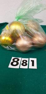 881 ] kerstballen goud, Ophalen of Verzenden