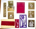 Embossing snij of prikmallen bloem, tekst, kerst, Hobby en Vrije tijd, Ophalen of Verzenden, Zo goed als nieuw, Pons of Mal