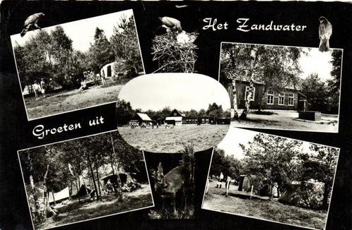 Harskamp - Groeten uit Het Zandwater - 5 afb - gelopen, Verzamelen, Ansichtkaarten | Nederland, Gelopen, Gelderland, 1940 tot 1960