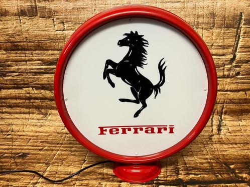 Lichtreclame met Ferrari opdruk., Verzamelen, Automerken, Motoren en Formule 1, Nieuw, Auto's, Ophalen of Verzenden