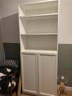 Boekenkast wit IKEA Billy, diepe variant, met 2 deurtjes, Ophalen, Gebruikt, 200 cm of meer, 50 tot 100 cm