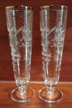 Warsteiner Nieuwjaar Glazen. (D1), Verzamelen, Ophalen of Verzenden, Zo goed als nieuw, Glas of Glazen, Overige merken