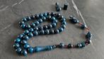 Bakeliet Tesbih Ketting Handgemaakt + Extra Imaam, Sieraden, Tassen en Uiterlijk, Met hanger, Kunststof, Gebruikt, Blauw