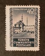TURKIJE Moskee Istanbul 40krs 1952 postfris, Ophalen of Verzenden, Overige landen