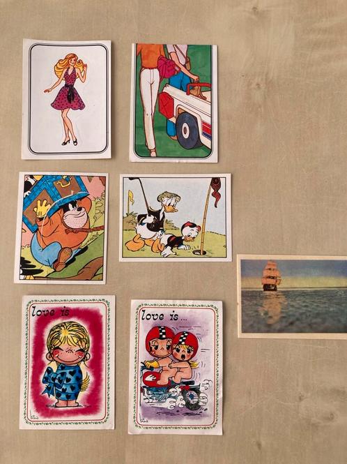 7 plaatjes uit de jaren ‘ 70 en ‘80. Verschillende serie’s., Verzamelen, Film en Tv, Gebruikt, Ophalen of Verzenden