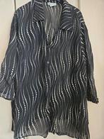 Zwarte blouse met stippen van Gigi - Maat 56, Ophalen of Verzenden, Zo goed als nieuw, Maat 46/48 (XL) of groter, Zwart