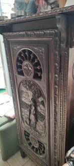 Antieke houten wandkast., Huis en Inrichting, Kasten | Boekenkasten, Ophalen of Verzenden