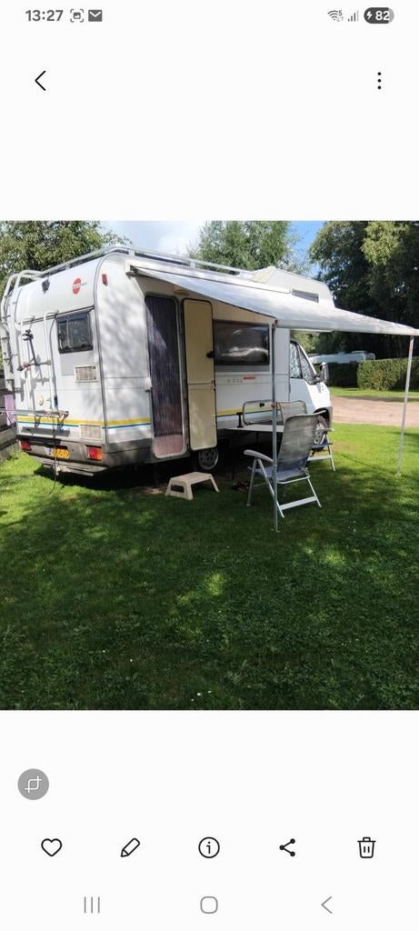 Fiat ducati alkoof 6 personen, Caravans en Kamperen, Campers, Particulier, Integraal, Ophalen