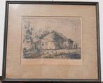 Kopergravure 1935 Voorburg H.A. van Oosterzee (Bke-75), Antiek en Kunst, Kunst | Etsen en Gravures, Ophalen