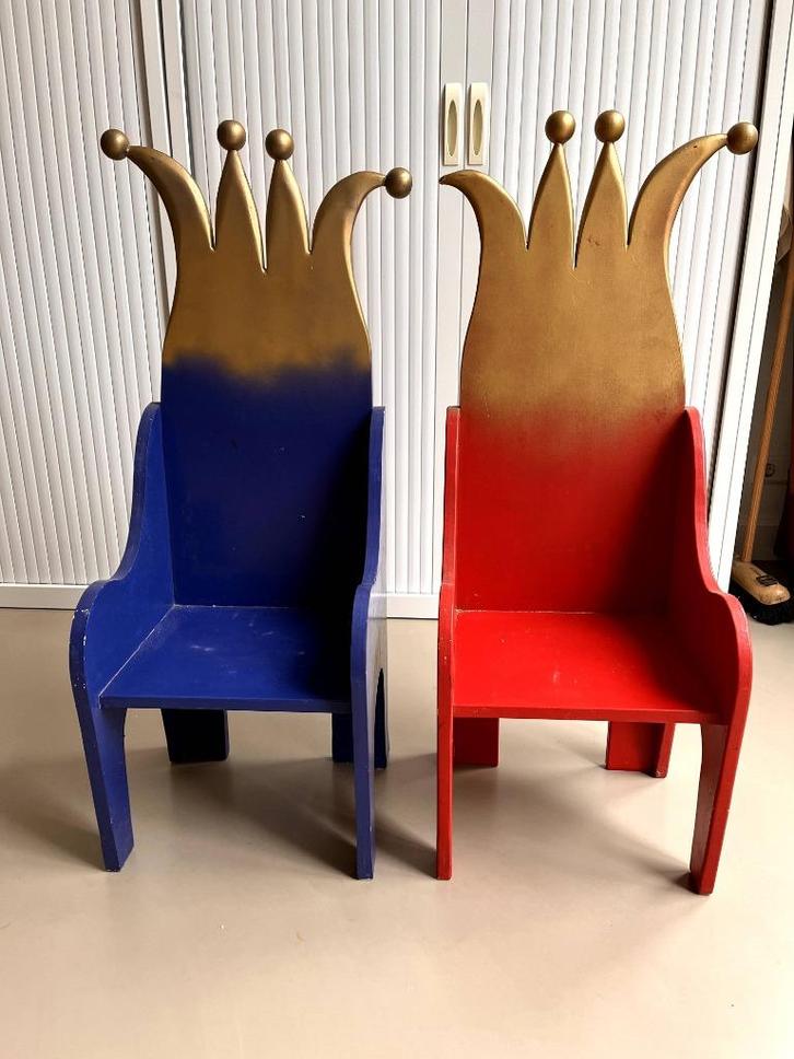 2x kinderstoelen - Prins & Prinses - sprookjesstijl, Kinderen en Baby's, Kinderstoelen, Gebruikt, Overige typen, Ophalen