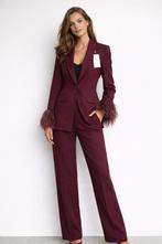 Zara kostuum bordeaux met prijskaart, Ophalen of Verzenden, Nieuw, Maat 38/40 (M), Rood