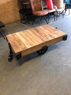 Salontafel Mango hout & Gietijzer - 110x70x40cm, Ophalen, Gebruikt, 100 tot 150 cm, 50 tot 100 cm