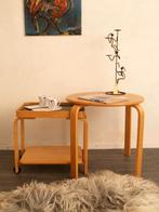 Ikea Brunabo plywood nesting table + trolley vintage design, Ophalen, Gebruikt, -, -