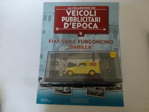 Fiat 500 C Furgoncino Barilla met tijdschrift, Hobby en Vrije tijd, Modelauto's | 1:43, Nieuw, Auto, Overige merken, Ophalen of Verzenden