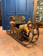 Draaimolen carrousel paard met arreslee, Antiek en Kunst, Ophalen of Verzenden