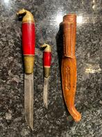 Puukko knife horse head messen antiek, Ophalen of Verzenden