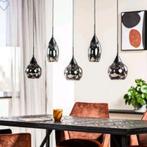 Hanglamp Lungo Smoke incl dimbare ledlampen, Ophalen, Zo goed als nieuw, Glas, 75 cm of meer